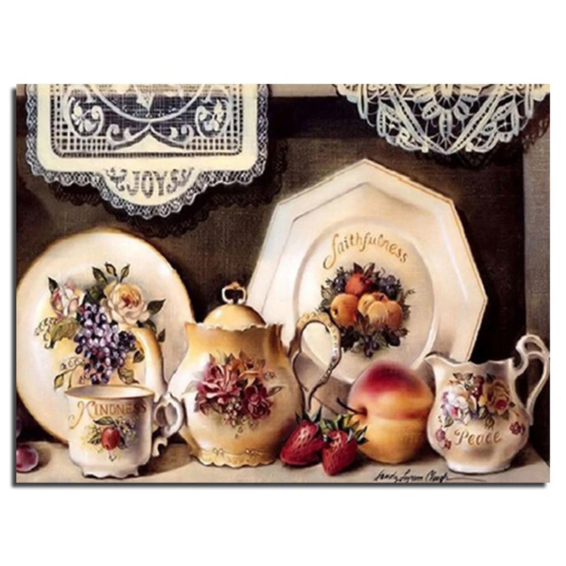 Kitchen Porcelain DIY Diamond Embroidery Needlework Square 3D Diamond Painting Fashion Home Decor Cross Stitch Painting
Kitchen Porcelain DIY Diamond Embroidery Needlework Square 3D Diamond Painting Fashion Home Decor Cross Stitch Painting