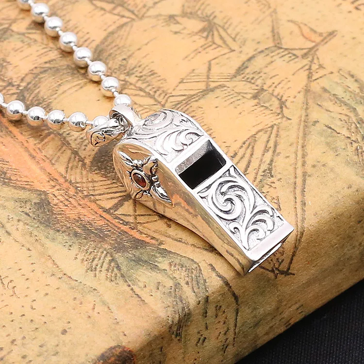 Wholesale S925 Sterling Silver Jewelry Vintage Thai Silver Men And Women Japan And South Korea Blowing Whistle Silver Pendant
Wholesale S925 Sterling Silver Jewelry Vintage Thai Silver Men And Women Japan And South Korea Blowing Whistle Silver Pendant