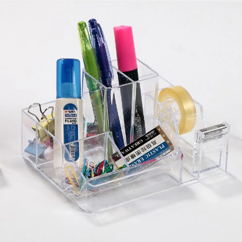 2019 new style Transparent Office pen container pen holder Storage box Stationery office organizer School supplies escritorio
2019 new style Transparent Office pen container pen holder Storage box Stationery office organizer School supplies escritorio