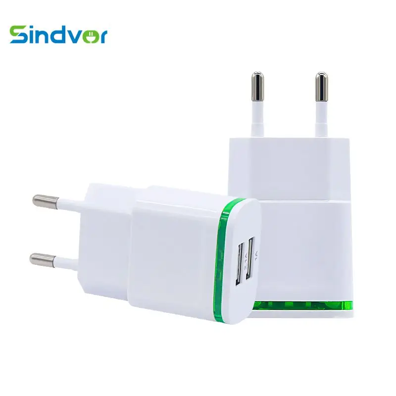 Sindvor USB LED зарядное устройство с двумя портами для iPhone X 8 7 iPad быстрое настенное Samsung