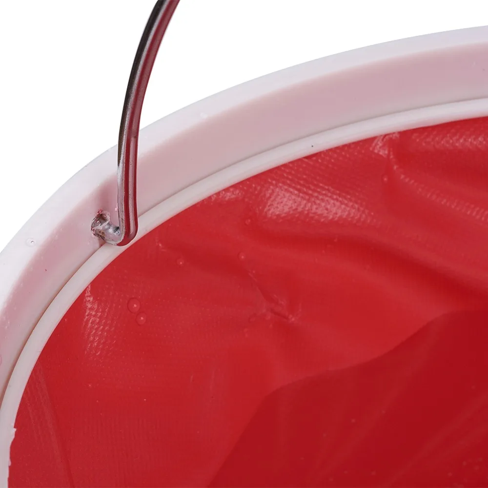 1pcs 9L Foldable Water Bucket Camping Fishing Washing Outdoor Tackle Water Pail