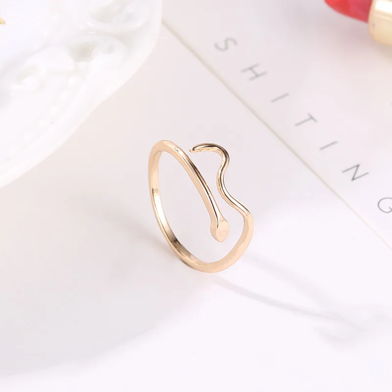 New Opening Snake Ring for Women Trendy Wedding Rings Gold for Couples Adjustable Finger Jewelry
New Opening Snake Ring for Women Trendy Wedding Rings Gold for Couples Adjustable Finger Jewelry