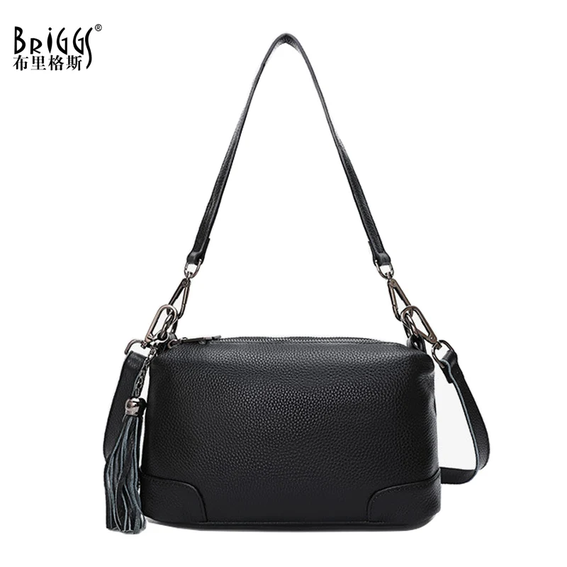 BRIGGS fashion women handbag female shoulder bag genuine leather bag ladies hand bags with tassel crossbody bags for women sac
BRIGGS fashion women handbag female shoulder bag genuine leather bag ladies hand bags with tassel crossbody bags for women sac