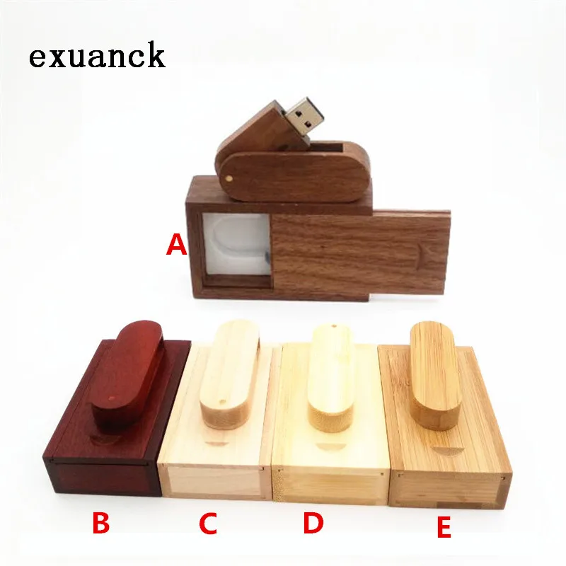 Exuanck изготовленным на заказ логосом подарок usb накопители 10 шт./лот деревянный