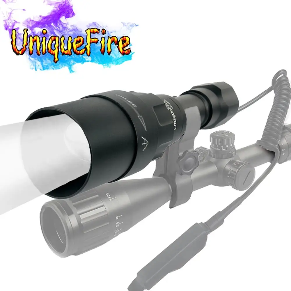 UniqueFire 1605 Zoomable 4715AS 38mm lens Infrared 850nm Flashlight 3 Modes Night Vision torch Rechargeable For outdoor Hunting
UniqueFire 1605 Zoomable 4715AS 38mm lens Infrared 850nm Flashlight 3 Modes Night Vision torch Rechargeable For outdoor Hunting