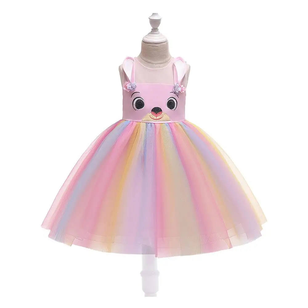 Girls Dress Cartoon Colorful Mesh Princess Christmas Formal Dress Bow Decoration Pettiskirt Summer Children's Clothing
Girls Dress Cartoon Colorful Mesh Princess Christmas Formal Dress Bow Decoration Pettiskirt Summer Children's Clothing