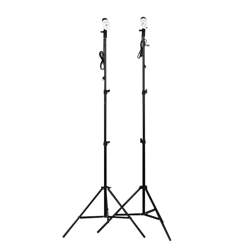 Фото комплекты для освещения 2 х осветительная стойка м + 2x E27 одиночный держатель