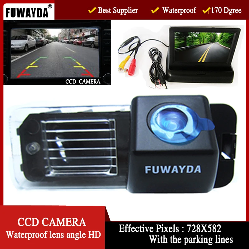 Цветная CCD Автомобильная камера заднего вида FUWAYDA для VW Volkswagen Polo V (6R)/Golf 6 VI/Passat CC, с 4,3-дюймовым складным ЖК-монитором
Цветная CCD Автомобильная камера заднего вида FUWAYDA для VW Volkswagen Polo V (6R)/Golf 6 VI/Passat CC, с 4,3-дюймовым складным ЖК-монитором