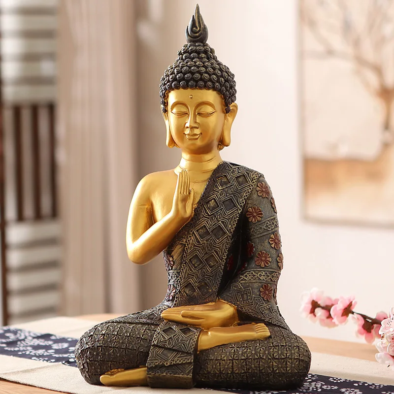 Southeast Asian style Zen Buddha Sakyamuni porch ornaments Home Furnishing furnishings like the living room decoration crafts
Southeast Asian style Zen Buddha Sakyamuni porch ornaments Home Furnishing furnishings like the living room decoration crafts