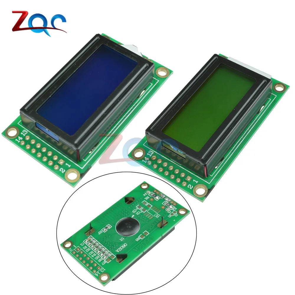 0802 ЖК модуль 8x2 символьный дисплей экран 0802LCD 3 V/5 V LED LCD подсветка для arduino Diy Kit