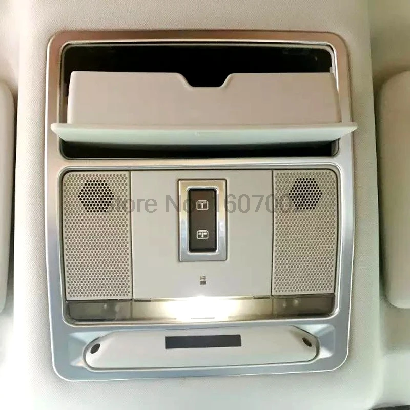 Для Land Rover Discovery Sport 2015 3 шт. хромированная интерьерная лампа для чтения рамка