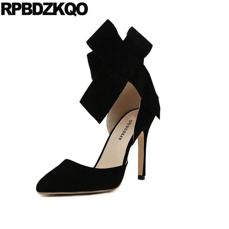 Cute Ankle Strap Green High Heels Shoes Plus Size Korean Ladies Scarpin Bow Pointed Toe Ultra Extreme Super Red Suede Pumps
Cute Ankle Strap Green High Heels Shoes Plus Size Korean Ladies Scarpin Bow Pointed Toe Ultra Extreme Super Red Suede Pumps