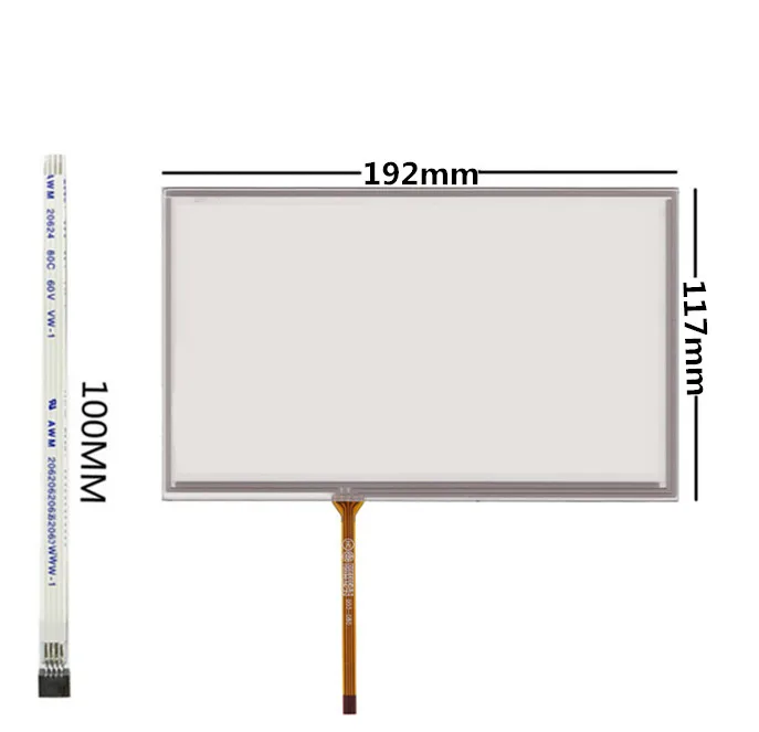 8 Inch Resistance Screen 192mm*116mm 192*117 Original Handwritten Car DVD Navigation GPS Touch Screen Panel
8 Inch Resistance Screen 192mm*116mm 192*117 Original Handwritten Car DVD Navigation GPS Touch Screen Panel