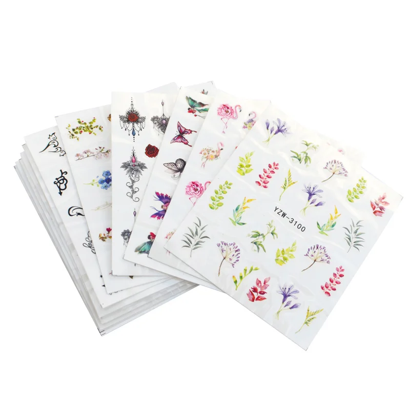 Mixed 12 Nail Designs Water Transfer Sticker DIY Tattoo Slider Summer Rose Daisy Flamingo Flower Nail Art Wraps Set
Mixed 12 Nail Designs Water Transfer Sticker DIY Tattoo Slider Summer Rose Daisy Flamingo Flower Nail Art Wraps Set