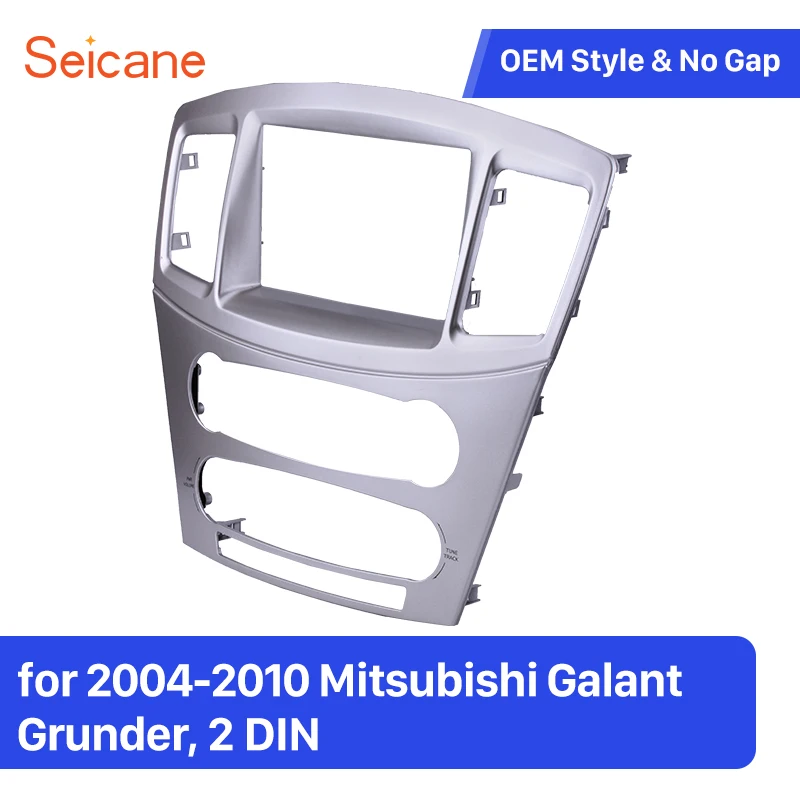 Seicane OEM 2Din Car Radio Panel Frame Install Dash Bezel Trim Kit for 2004-2010 Mitsubishi Galant Grunder 173*98mm 178*102mm
Seicane OEM 2Din Car Radio Panel Frame Install Dash Bezel Trim Kit for 2004-2010 Mitsubishi Galant Grunder 173*98mm 178*102mm