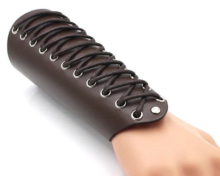 Arm Cuff Bangles Punk Bracelet Protector Cool Night Club Cosplay Lace Up Bandage Harness Wide Leather Gothic Rock Unisex
Arm Cuff Bangles Punk Bracelet Protector Cool Night Club Cosplay Lace Up Bandage Harness Wide Leather Gothic Rock Unisex