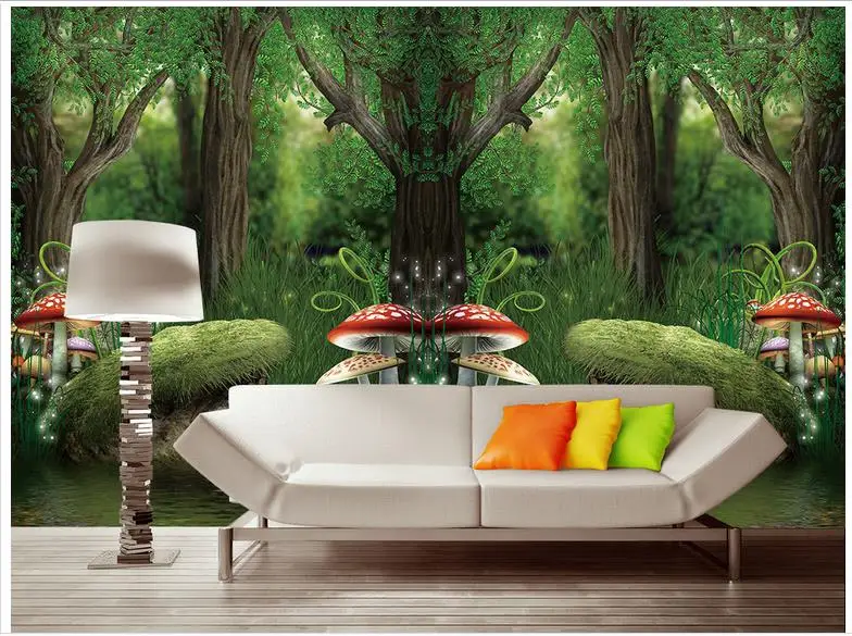 Custom 3d wallpaper 3d wall murals wallpaper Cartoon mushroom forest setting wall painting murals 3d living room photo wallpaper
Custom 3d wallpaper 3d wall murals wallpaper Cartoon mushroom forest setting wall painting murals 3d living room photo wallpaper