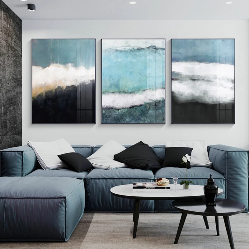Abstract Blue Black Color Seascape Canvas Painting Modern Landscape Poster and Print Home Decor Wall Art Picture for Living Room
Abstract Blue Black Color Seascape Canvas Painting Modern Landscape Poster and Print Home Decor Wall Art Picture for Living Room