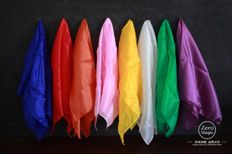 60*60cm Colorful Silk Scarf Magic Tricks Learning & education silk for close up magic prop | Игрушки и хобби