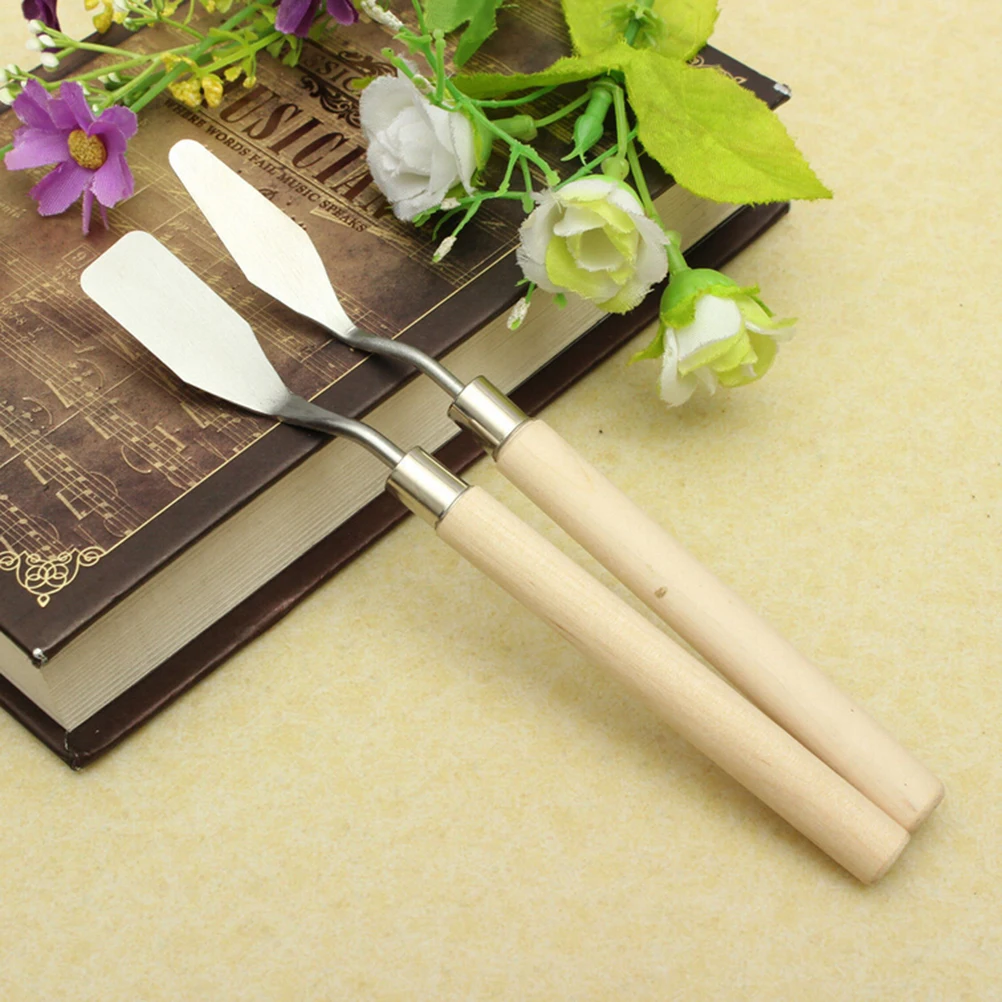 2pcs/lot Stainless Steel Knife Spatula Oil Painting Paint Art Craft Metal Spatula Set Perfect (Flat+Tip) Artist Painting Palette
2pcs/lot Stainless Steel Knife Spatula Oil Painting Paint Art Craft Metal Spatula Set Perfect (Flat+Tip) Artist Painting Palette