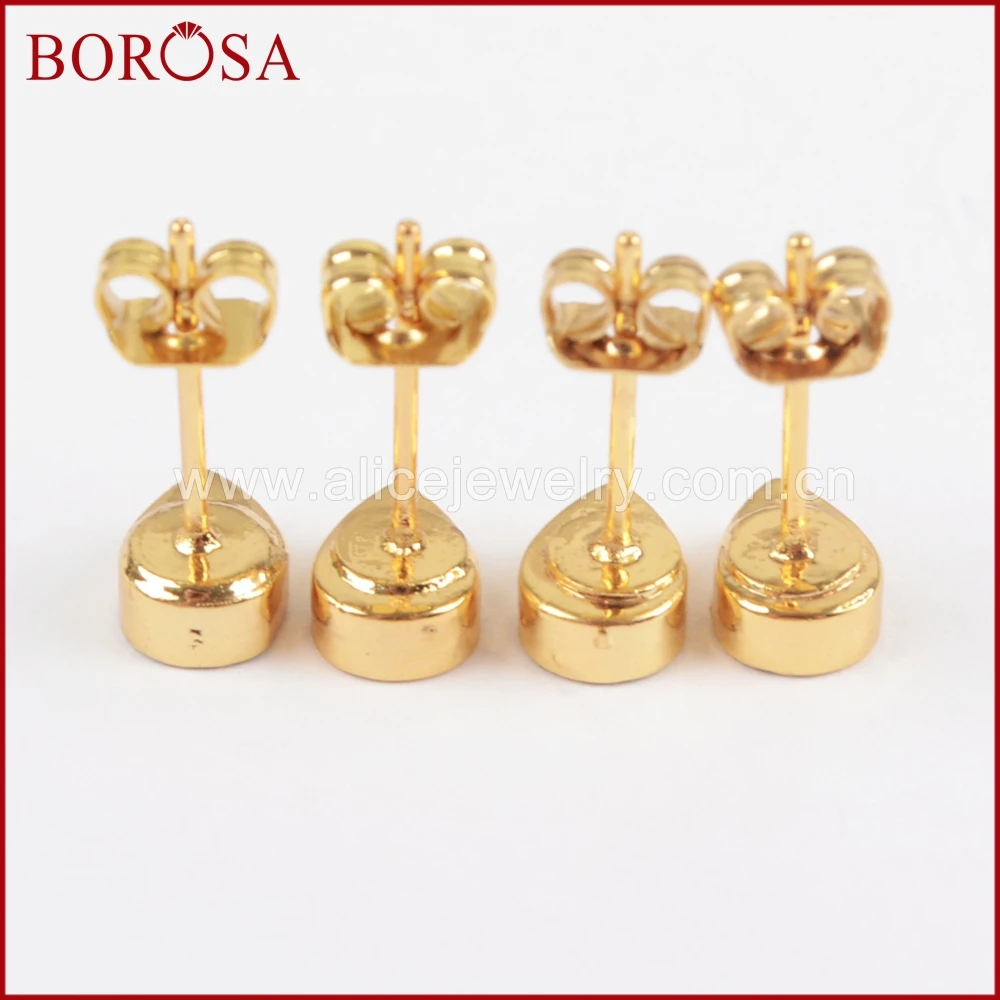 BOROSA 5Pairs New Fashion Gold Color Teardrop White Blue Opal Stud Earring Japanese Opal Earrings for Women Girls Jewelry G1418
BOROSA 5Pairs New Fashion Gold Color Teardrop White Blue Opal Stud Earring Japanese Opal Earrings for Women Girls Jewelry G1418
