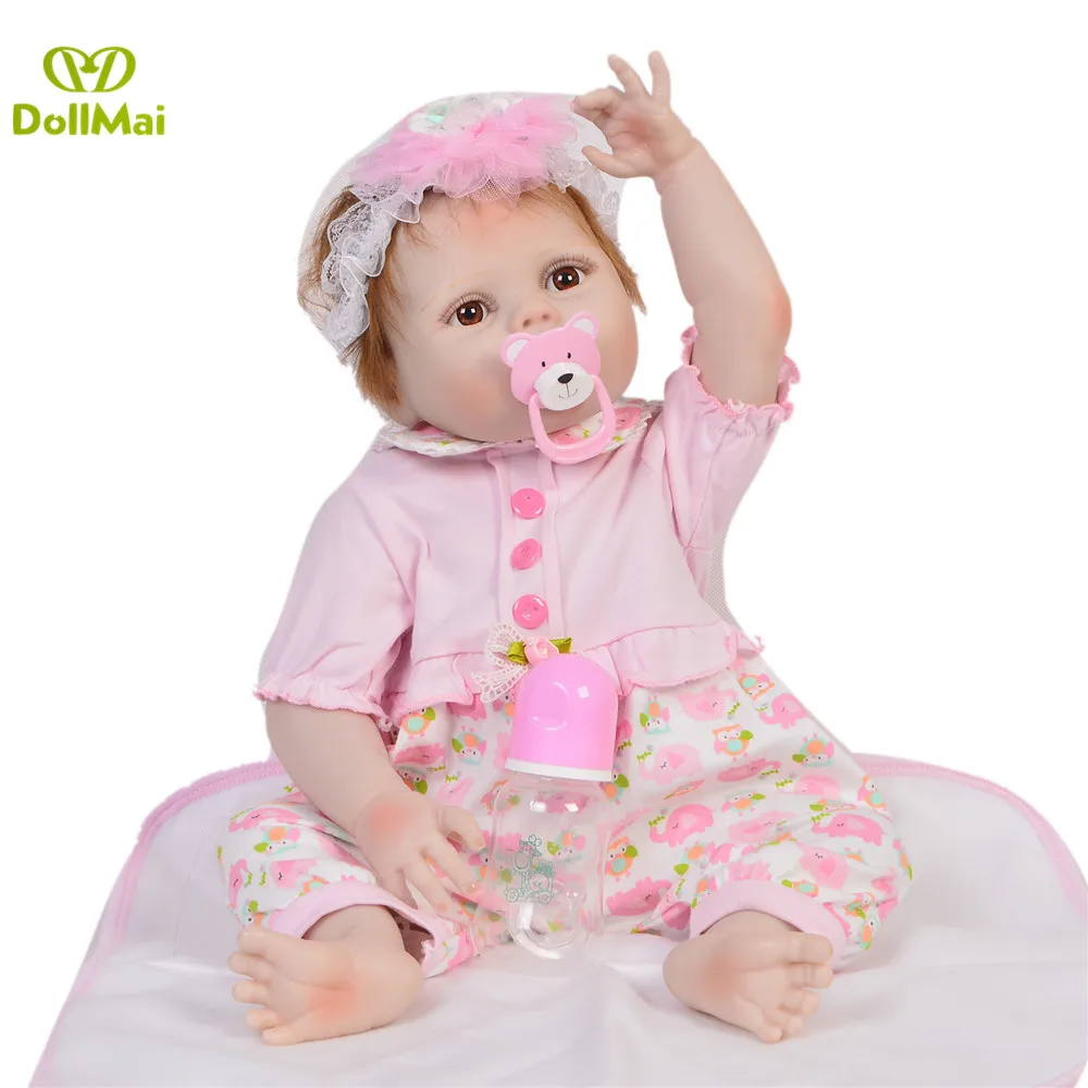 Bebes Reborn menina 23inch 57cm Real silicone vinyl reborn baby girl dolls toys gift alive newborn bebes boneca reborn
Bebes Reborn menina 23inch 57cm Real silicone vinyl reborn baby girl dolls toys gift alive newborn bebes boneca reborn