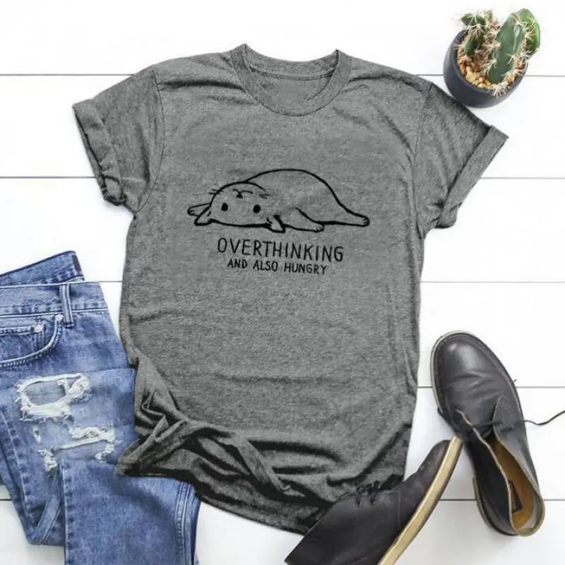 Cute Snooze Cat Harajuku Summer Gray T Shirt Women Fashion Roll Sleeve Tees Tops Plus Size Cotton Casual Fun T-shirt
Cute Snooze Cat Harajuku Summer Gray T Shirt Women Fashion Roll Sleeve Tees Tops Plus Size Cotton Casual Fun T-shirt