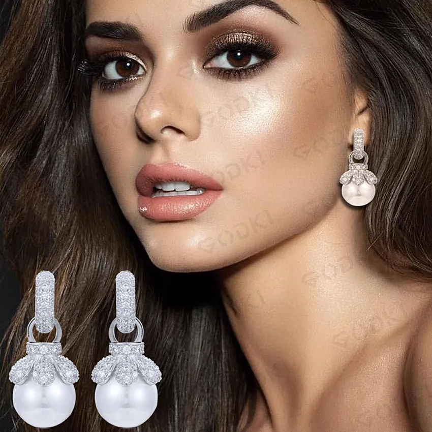 GODKI 35mm Luxury Imitation Pearl Dangle Earrings For Women Wedding Full Cubic Zircon Crystal CZ Dubai Indian Bridal Earrings
GODKI 35mm Luxury Imitation Pearl Dangle Earrings For Women Wedding Full Cubic Zircon Crystal CZ Dubai Indian Bridal Earrings