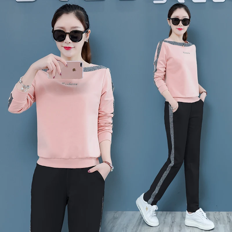 Casual sportswear suit Spring autumn New Lady suit Two-piece set Long sleeve tracksuits women set Youth clothing for womens 1057
Casual sportswear suit Spring autumn New Lady suit Two-piece set Long sleeve tracksuits women set Youth clothing for womens 1057