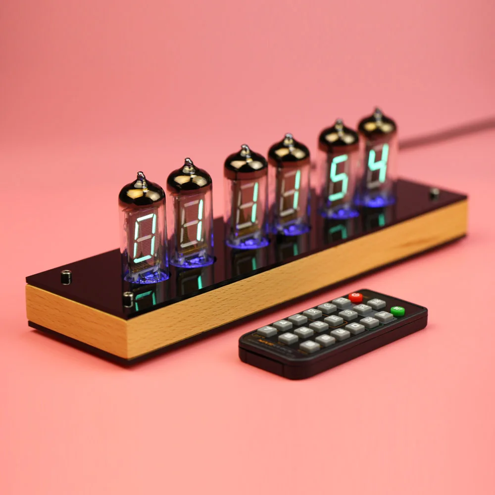 Супер Распродажа! 6 бит IV11 светодиодные светящиеся цифровые часы Nixie Tube набор