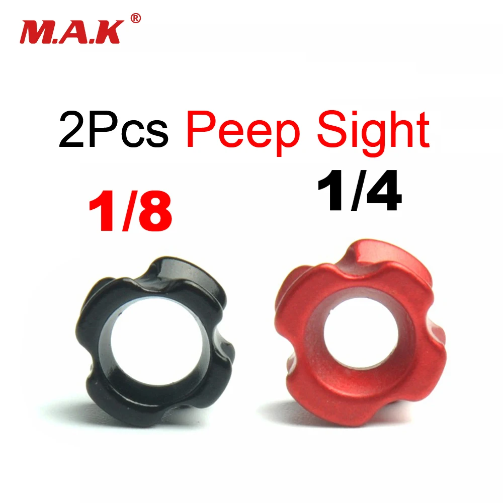 2pcs Archery 1/4" 1/8" Aluminum Alloy Peep Sight for Compound Bow Hunting Shooting
2pcs Archery 1/4" 1/8" Aluminum Alloy Peep Sight for Compound Bow Hunting Shooting