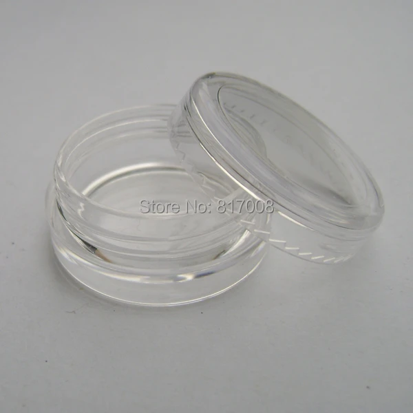 12 шт. 3 г пластиковая банка прозрачный пластиковый горшок для ногтевого дизайна