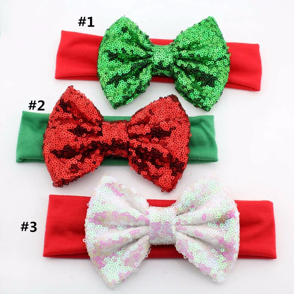 10 pcs/ lot ,Girls Christmas Headband 5'' Big Sequin Bow Headband For Girls Christmas Elastic Headband Hair Accessories
10 pcs/ lot ,Girls Christmas Headband 5'' Big Sequin Bow Headband For Girls Christmas Elastic Headband Hair Accessories