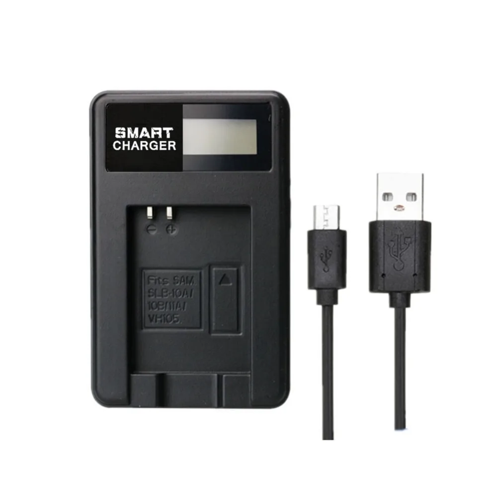 Зарядное устройство с одним жк дисплеем для Samsung SLB 10A SL720 SL310W SL820|samsung slb-10a|battery