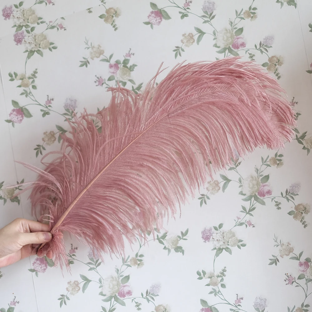 

Fashion New Color Feathers Fluffy Ostrich Feathers 45-60cm Large Feathers For Wedding Party Center Pieces Decoration Home Deco