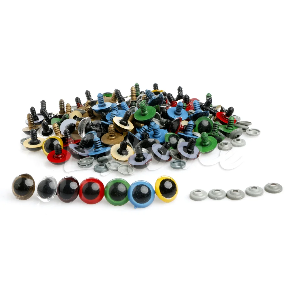 Cute 100Pcs 20mm Plastic Safety Eyes For Teddy Bear Doll Animal Puppet Crafts 
Cute 100Pcs 20mm Plastic Safety Eyes For Teddy Bear Doll Animal Puppet Crafts