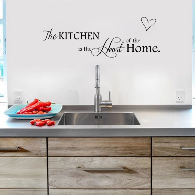 The Kitchen is Heart of the Home Letter Wall Stickers DIY Home Decoration Sticker Wall Decals art Kitchen decor
The Kitchen is Heart of the Home Letter Wall Stickers DIY Home Decoration Sticker Wall Decals art Kitchen decor
