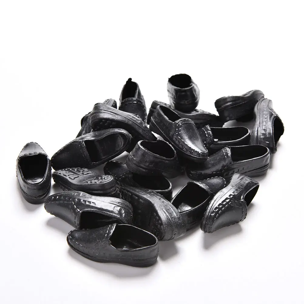 10 Pairs/lot High Quality Black Fashion Plastic Doll Shoes Ken Boyfriend Male Doll Shoes Clothing Accessories
10 Pairs/lot High Quality Black Fashion Plastic Doll Shoes Ken Boyfriend Male Doll Shoes Clothing Accessories