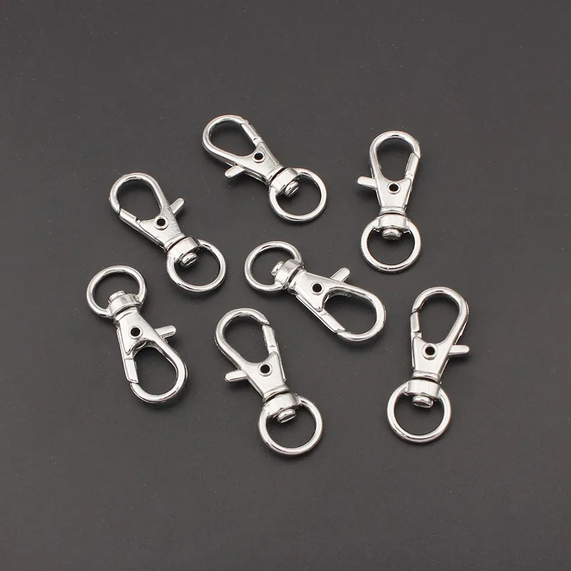 10pcs Antique Silver Color Swivel Lobster Clasp Clips Key Hook Keychain Split Key Ring Findings Clasps For Keychains Making
10pcs Antique Silver Color Swivel Lobster Clasp Clips Key Hook Keychain Split Key Ring Findings Clasps For Keychains Making