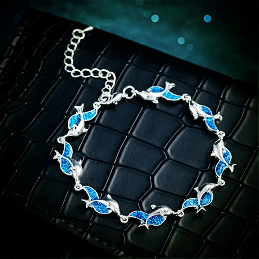 Fashion Women Dolphin Charm Chain Bracelet Banquet Party Jewelry Birthday Gift New
Fashion Women Dolphin Charm Chain Bracelet Banquet Party Jewelry Birthday Gift New