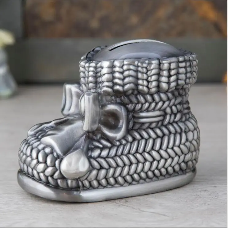 lovely big shoes metal piggy bank cash box for money money bank for money safe euro coin holder PB028
lovely big shoes metal piggy bank cash box for money money bank for money safe euro coin holder PB028