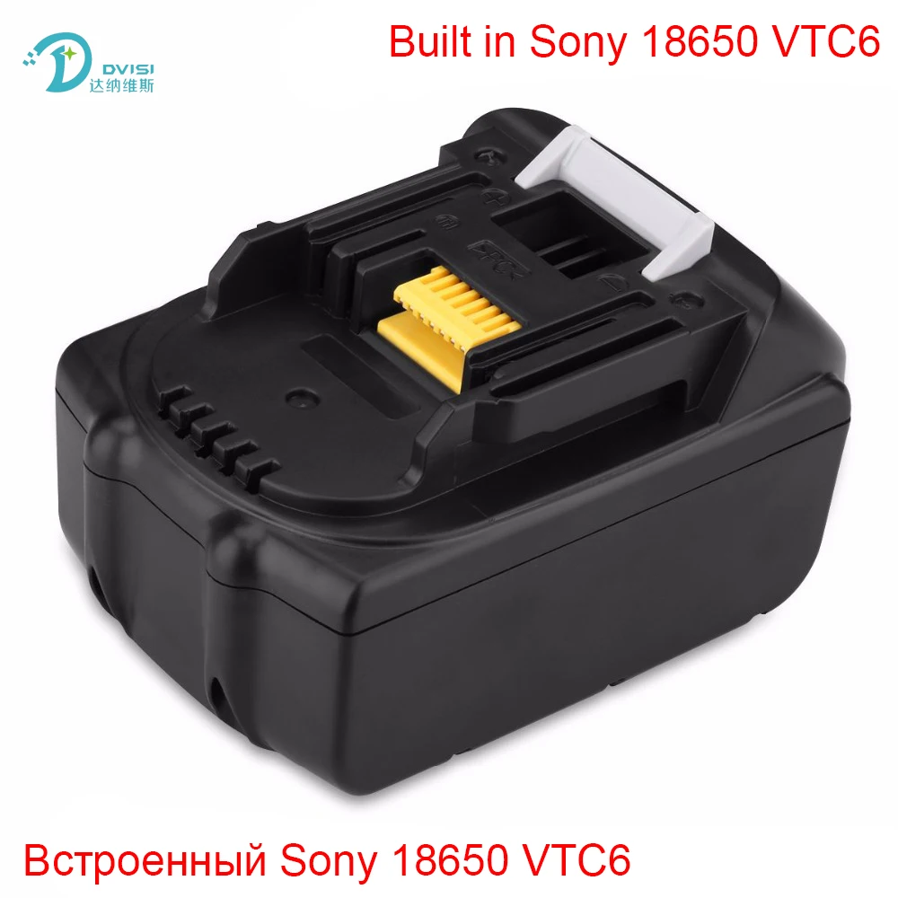 18V 6000mAh Rechargeable Battery Built in Sony 18650 VTC6 Li-Ion Batteries Replacement Power Tool Battery for MAKITA BL1860
18V 6000mAh Rechargeable Battery Built in Sony 18650 VTC6 Li-Ion Batteries Replacement Power Tool Battery for MAKITA BL1860