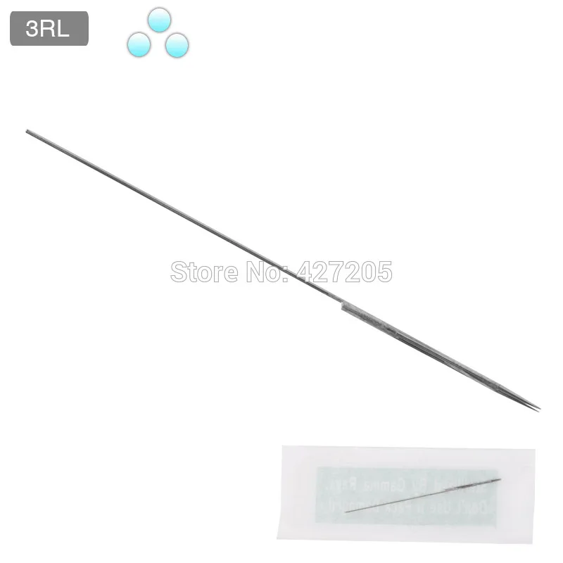100pcs/pack 3RL Sterilized Disposable Permanent Makeup Needles Tattoo Needles for Eyebrow Tattoo Makeup Kits 0.35X50MM
100pcs/pack 3RL Sterilized Disposable Permanent Makeup Needles Tattoo Needles for Eyebrow Tattoo Makeup Kits 0.35X50MM