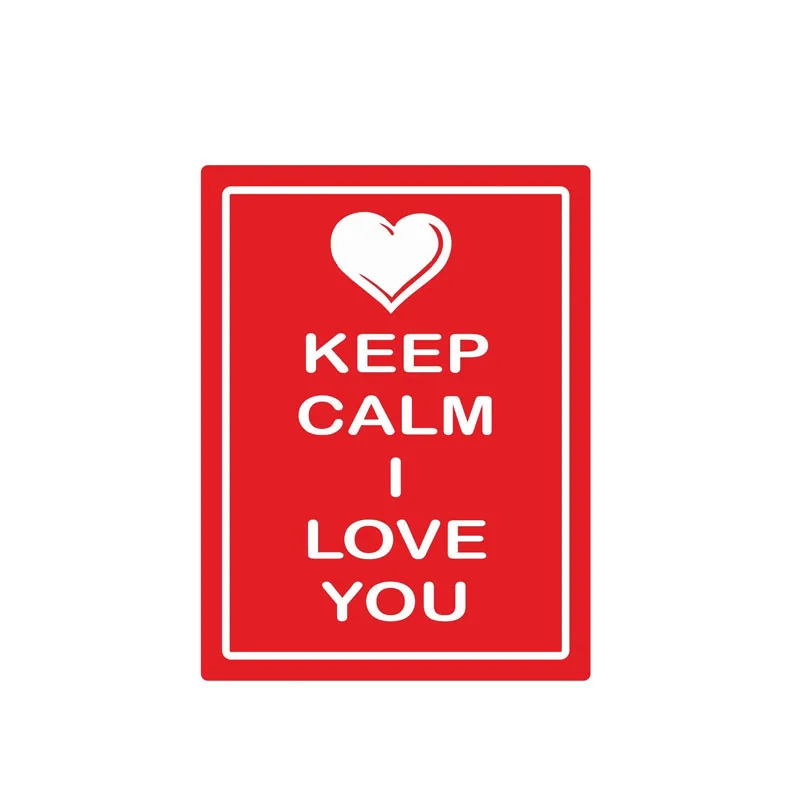 YJZT 9.7CM*12.8CM Funny Keep Calm I Love You Car Sticker Warning Decal Car Accessories 6-1828
YJZT 9.7CM*12.8CM Funny Keep Calm I Love You Car Sticker Warning Decal Car Accessories 6-1828