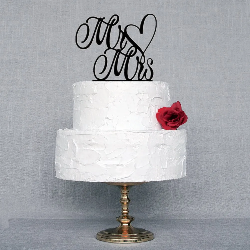 

Новый дизайн Mr & Mrs свадебный торт Топпер черный акриловый Свадебный Торт Топперы оптом с бесплатной доставкой 100 шт./лот