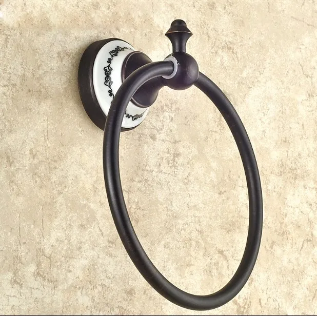 New Arrivals Brass Wall-Mounted Bathroom Towel Holder Antique Towel Rings Towel Racks Bathroom Accessories , Black oil rubbed
New Arrivals Brass Wall-Mounted Bathroom Towel Holder Antique Towel Rings Towel Racks Bathroom Accessories , Black oil rubbed
