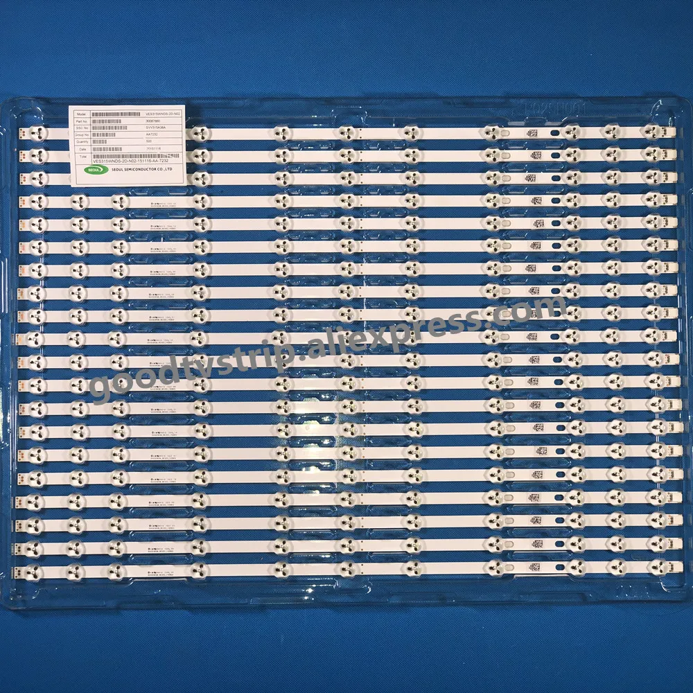LED strip for LG Innotek 32" NDV rev0.0 rev0.1 VES315WNDB-01 32D1334DB VES315WNDS-2D JVC 32W1633DB SVV315A38 32W1533DB JT0130001 
LED strip for LG Innotek 32" NDV rev0.0 rev0.1 VES315WNDB-01 32D1334DB VES315WNDS-2D JVC 32W1633DB SVV315A38 32W1533DB JT0130001