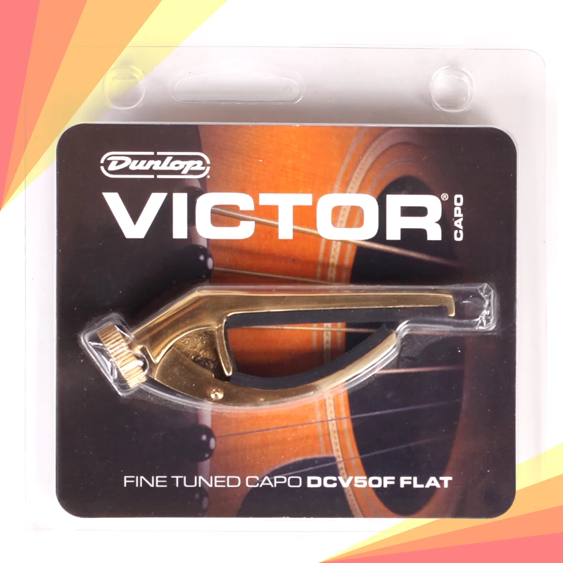 Dunlop DCV-50F Victor Bronze Flat Capo Capodaster for Flat Radius Guitars Flat Fretboards or Classical Guitars
Dunlop DCV-50F Victor Bronze Flat Capo Capodaster for Flat Radius Guitars Flat Fretboards or Classical Guitars