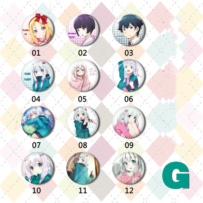ZXFJXR 12 шт./набор 58 мм Eromanga Sensei Izumi Sagiri Masamune Izumi Senjyu Muramasa значок для рюкзака значки брошь значки
ZXFJXR 12 шт./набор 58 мм Eromanga Sensei Izumi Sagiri Masamune Izumi Senjyu Muramasa значок для рюкзака значки брошь значки