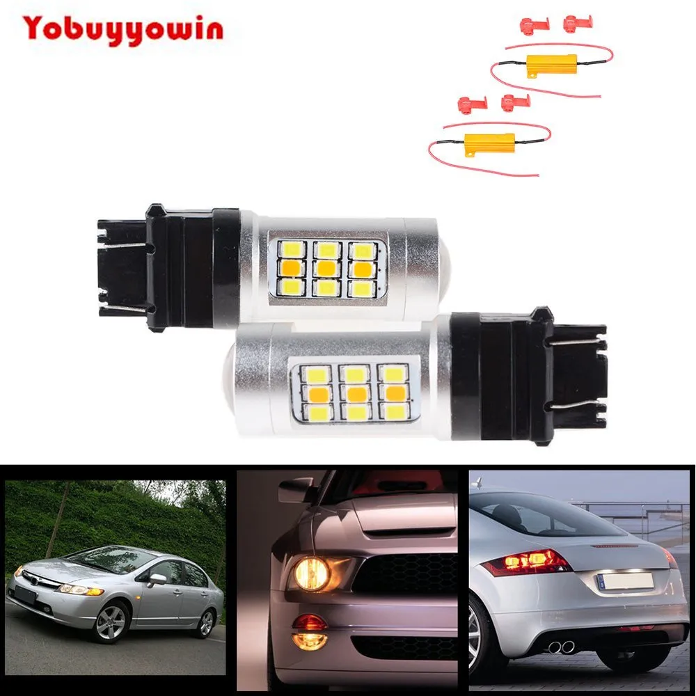 2X 33W White/Amber 3156 3157 Switchback Samsung SMD chip LED Turn Signal Light Bulb + Load Resistor
2X 33W White/Amber 3156 3157 Switchback Samsung SMD chip LED Turn Signal Light Bulb + Load Resistor